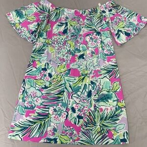 Lilly Pulitzer Fawcett Off the Shoulder Floral Dress